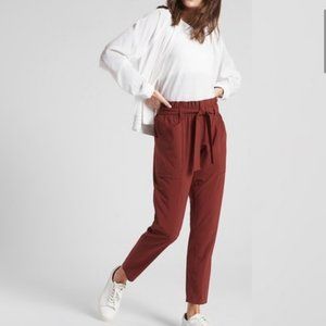 Athleta Skyline Adirondack Brown Paper Pants Sz 10